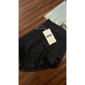 LSKD Energy 1.8 Training Shorts Black Women Size S NWT Reflective Logo Liner NEW